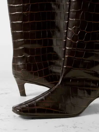 TOTEME Croc-effect Leather Knee Boots | Thumbnail 4 TOTEME Croc-effect Leather Knee Boots | Thumbnail 4