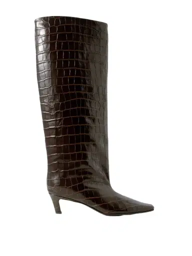 TOTEME Croc-effect Leather Knee Boots | Thumbnail 1 TOTEME Croc-effect Leather Knee Boots | Thumbnail 1