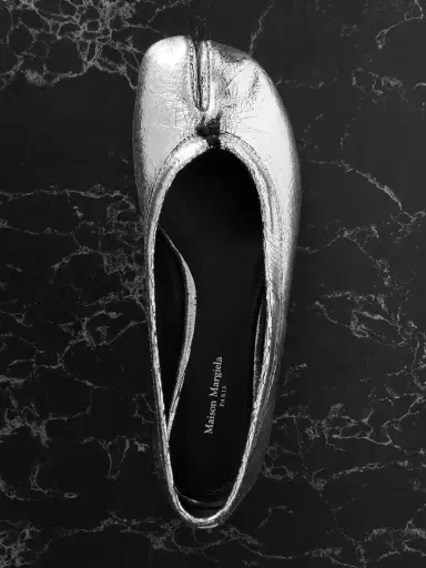 Maison Margiela Tabi Metallic Cracked-leather Ballet Flats | Thumbnail 5 Maison Margiela Tabi Metallic Cracked-leather Ballet Flats | Thumbnail 5
