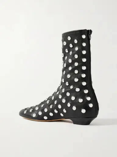 Khaite Studded Leather Ankle Boots | Thumbnail 3