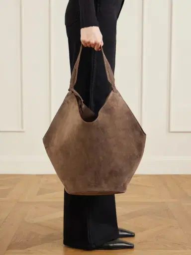 Khaite Lotus Medium Suede Tote | Thumbnail 2 Khaite Lotus Medium Suede Tote | Thumbnail 2