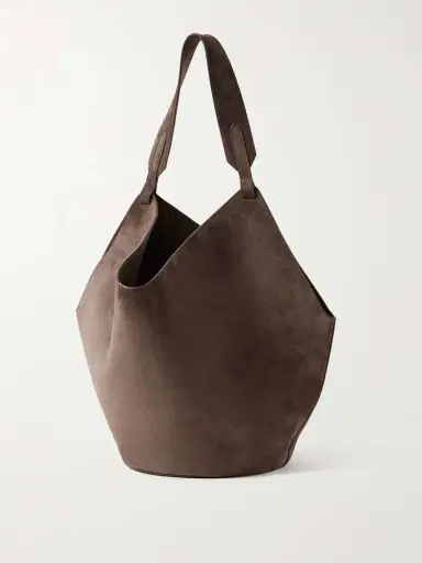Khaite Lotus Medium Suede Tote | Thumbnail 4 Khaite Lotus Medium Suede Tote | Thumbnail 4
