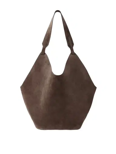 Khaite Lotus Medium Suede Tote | Thumbnail 1 Khaite Lotus Medium Suede Tote | Thumbnail 1