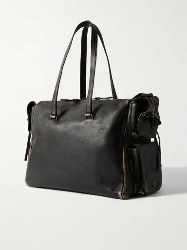 Acne Studios Distressed Leather Shoulder Bag | Thumbnail 3 Acne Studios Distressed Leather Shoulder Bag | Thumbnail 3