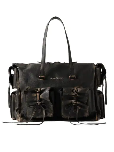 Acne Studios Distressed Leather Shoulder Bag | Thumbnail 1 Acne Studios Distressed Leather Shoulder Bag | Thumbnail 1