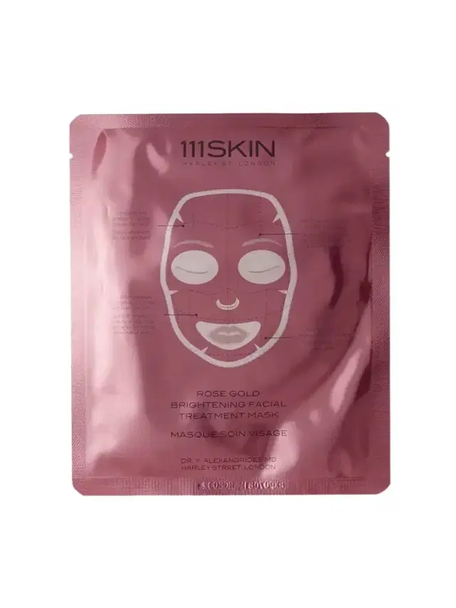 Rose Gold Brightening Facial Treatment Mask, 5 X 30ml