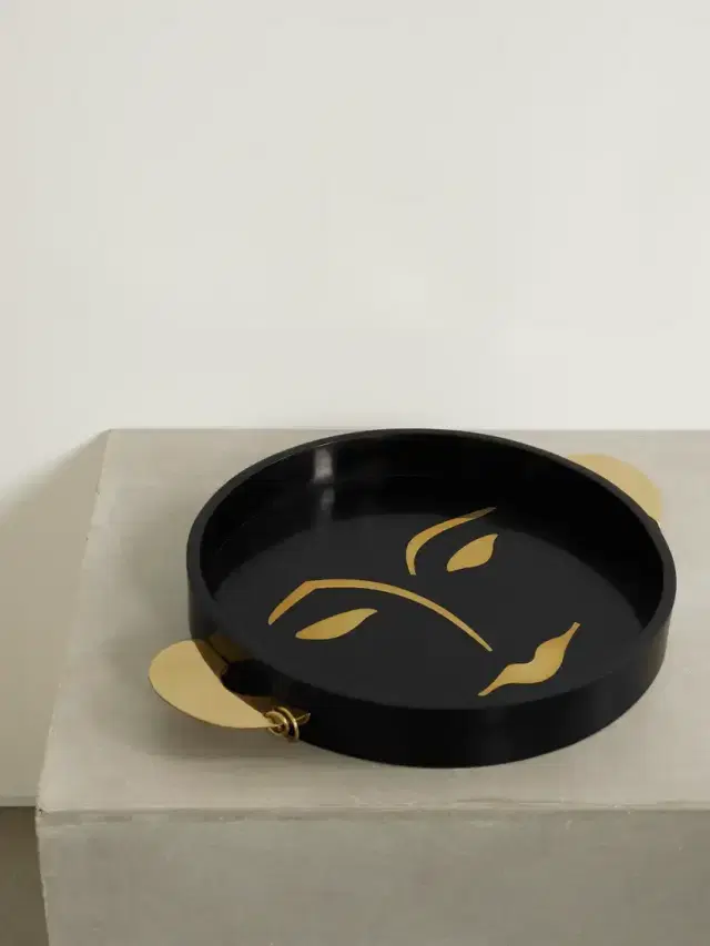 + Kelly Behun Henri Resin And Brass Tray