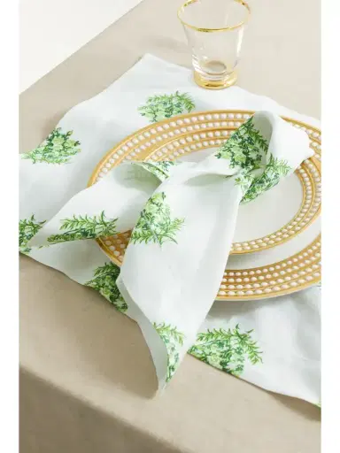 Emilia Wickstead Set Of Four Printed Linen Napkins | Thumbnail 2 Emilia Wickstead Set Of Four Printed Linen Napkins | Thumbnail 2