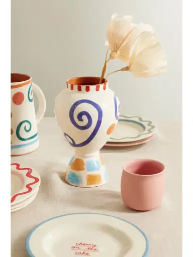LRNCE Mimi Painted Terracotta Vase | Thumbnail 2 LRNCE Mimi Painted Terracotta Vase | Thumbnail 2