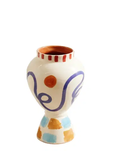 LRNCE Mimi Painted Terracotta Vase | Thumbnail 1 LRNCE Mimi Painted Terracotta Vase | Thumbnail 1