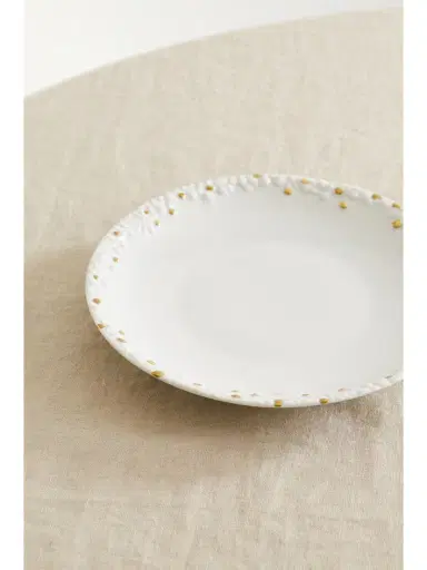 L'Objet + Haas Brothers Mojave 22cm Gold-plated Porcelain Dessert Plate | Thumbnail 3 L'Objet + Haas Brothers Mojave 22cm Gold-plated Porcelain Dessert Plate | Thumbnail 3