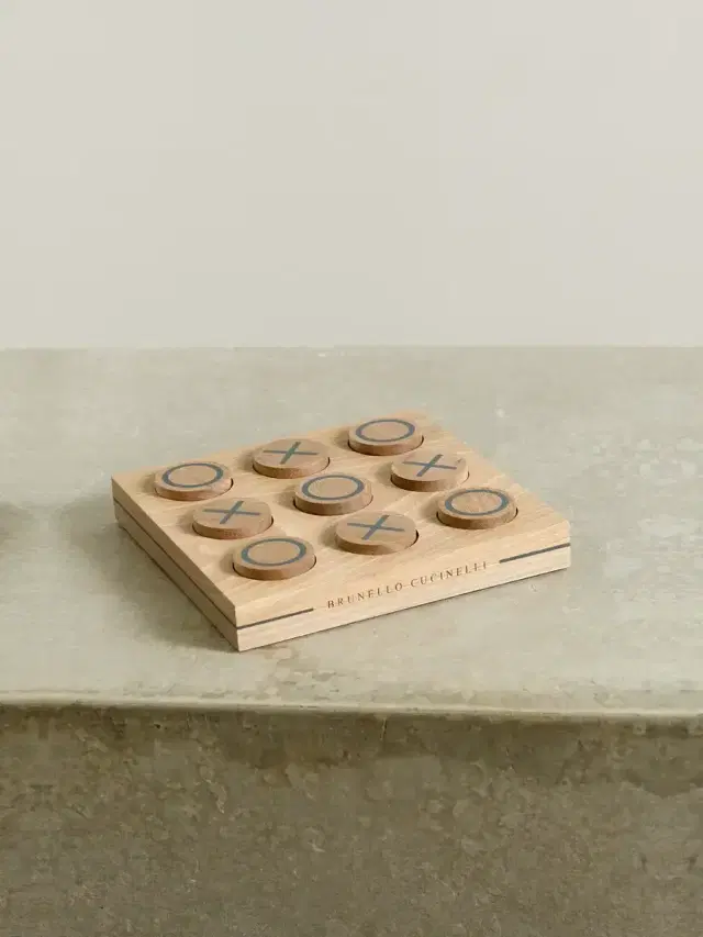 Walnut Wood And Krion Noughts And Crosses Set