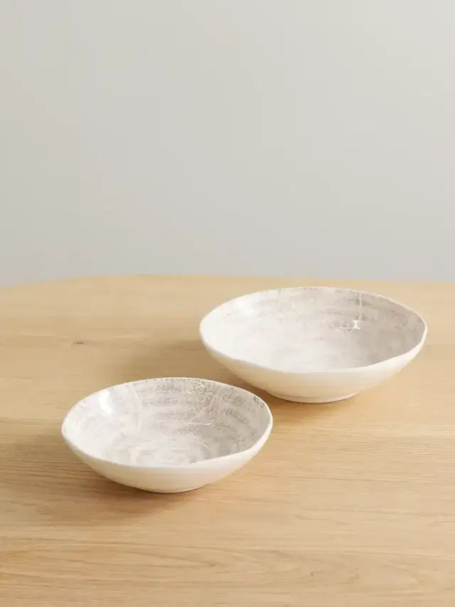 Brunello Cucinelli Set Of Two Glazed Ceramic Bowls