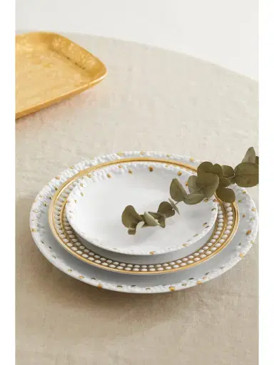 L'Objet + Haas Brothers Mojave 17cm Gold-plated Porcelain Plate | Thumbnail 2 L'Objet + Haas Brothers Mojave 17cm Gold-plated Porcelain Plate | Thumbnail 2