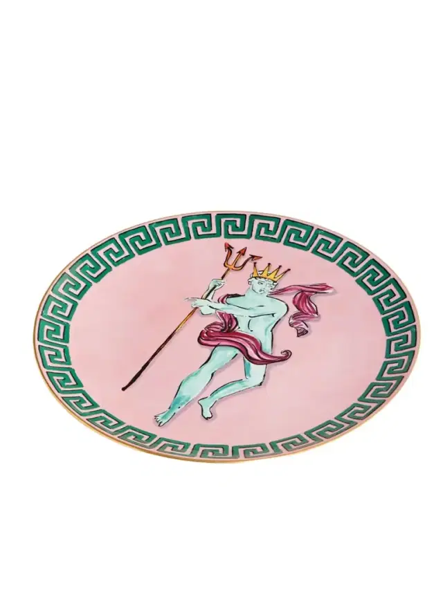 + Luke Edward Hall Il Viaggio Di Nettuno 33cm Gold-plated Porcelain Charger Plate
