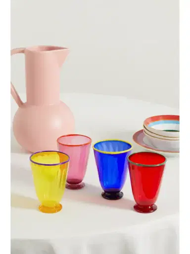 La DoubleJ Rainbow Set Of Four Murano Glasses | Thumbnail 2