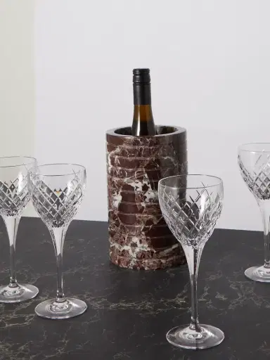 Soho Home Barwell Set Of Four Cut Crystal White Wine Glasses | Thumbnail 2
