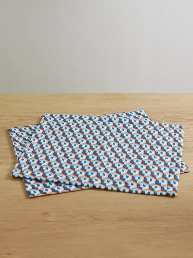 Set Of Two Linen Placemats