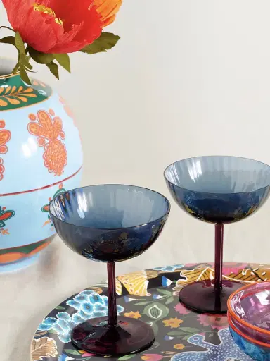 La DoubleJ Set Of Two Murano Glass Champagne Coupes | Thumbnail 2