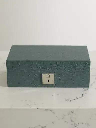 Smythson Panama Textured-leather Watch Box | Thumbnail 1 Smythson Panama Textured-leather Watch Box | Thumbnail 1