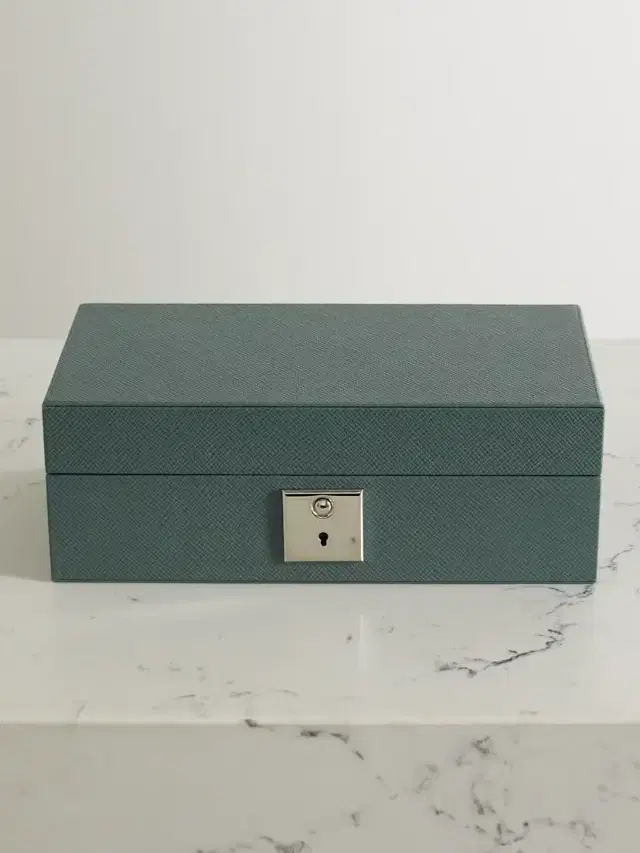 Panama Textured-leather Watch Box