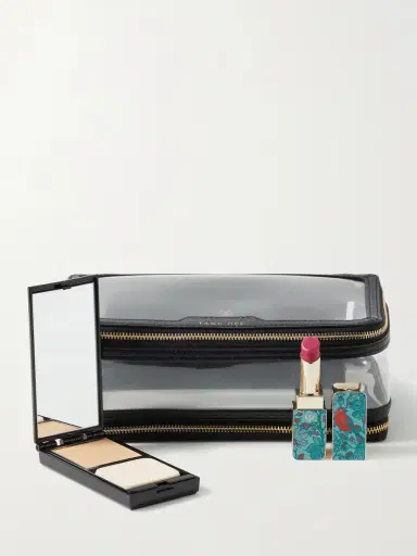 Anya Hindmarch In-flight Leather-trimmed Pvc Cosmetics Case | Thumbnail 2 Anya Hindmarch In-flight Leather-trimmed Pvc Cosmetics Case | Thumbnail 2