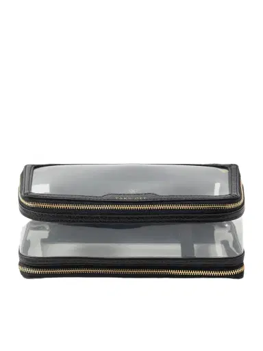 Anya Hindmarch In-flight Leather-trimmed Pvc Cosmetics Case | Thumbnail 1 Anya Hindmarch In-flight Leather-trimmed Pvc Cosmetics Case | Thumbnail 1