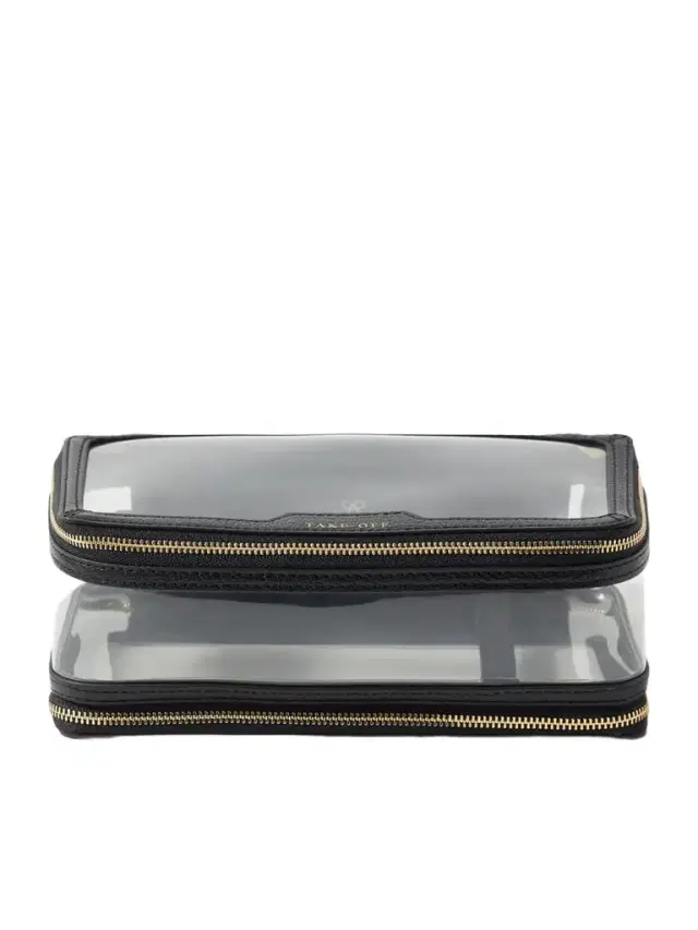 In-flight Leather-trimmed Pvc Cosmetics Case