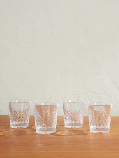 Soho Home Barwell Set of Four Crystal Rocks Glasses - Men | Thumbnail 1 Soho Home Barwell Set of Four Crystal Rocks Glasses - Men | Thumbnail 1