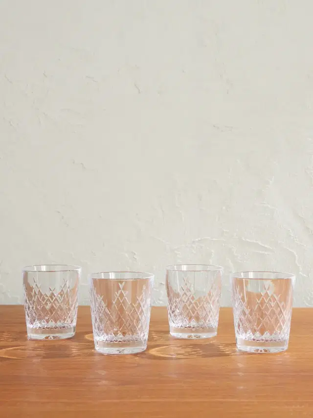 Barwell Set of Four Crystal Rocks Glasses - Men
