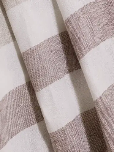 Brunello Cucinelli Fringed Striped Linen-blend Blanket | Thumbnail 3
