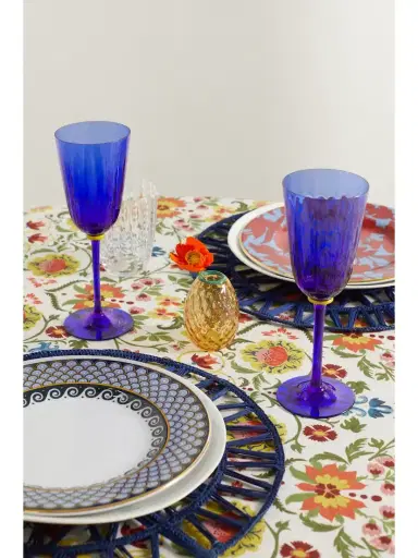 La DoubleJ Rainbow Set Of Two Murano Wine Glasses | Thumbnail 2