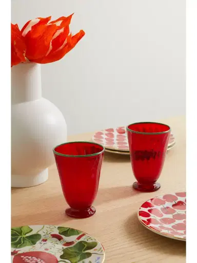 La DoubleJ Rainbow Set Of Two Murano Glasses | Thumbnail 2