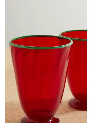 La DoubleJ Rainbow Set Of Two Murano Glasses | Thumbnail 3