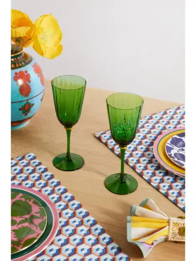La DoubleJ Set Of Two Murano Wine Glasses | Thumbnail 2