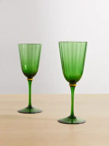 La DoubleJ Set Of Two Murano Wine Glasses | Thumbnail 1