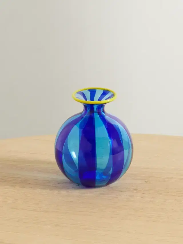Ciccio Mini Striped Murano Glass Vase