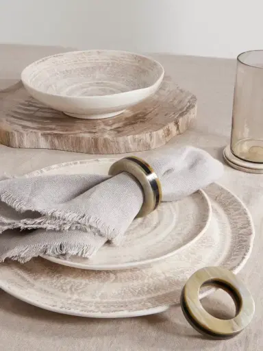 Brunello Cucinelli Set Of Six Horn Napkin Rings | Thumbnail 2