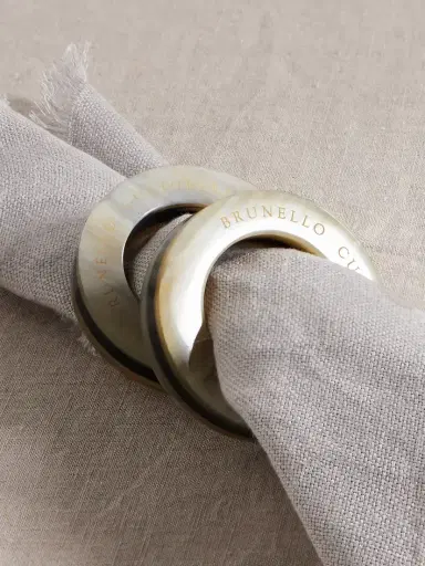Brunello Cucinelli Set Of Six Horn Napkin Rings | Thumbnail 1