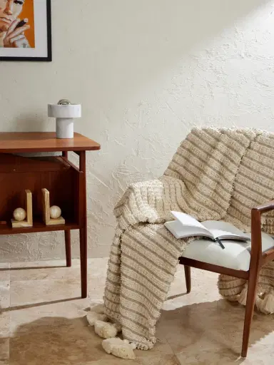 Soho Home Cassia Tasseled Cotton Throw - Men | Thumbnail 2 Soho Home Cassia Tasseled Cotton Throw - Men | Thumbnail 2