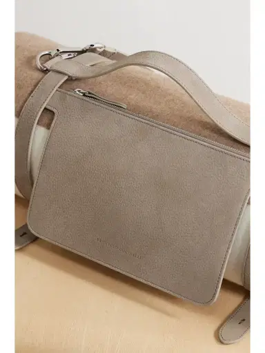 Brunello Cucinelli Textured-leather Blanket Holder | Thumbnail 3