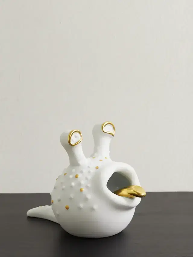 + Haas Brothers Grand Gold-plated Porcelain Ashtray