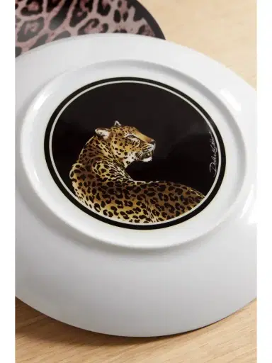 Dolce & Gabbana Set Of Two Leopard-print Porcelain Plates | Thumbnail 3 Dolce & Gabbana Set Of Two Leopard-print Porcelain Plates | Thumbnail 3