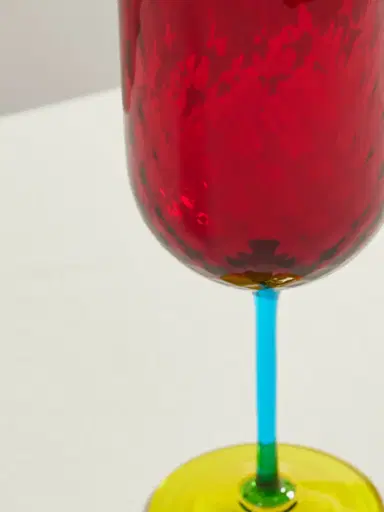 Dolce & Gabbana Color-block Murano Red Wine Glass | Thumbnail 3