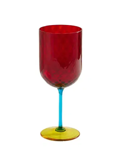 Dolce & Gabbana Color-block Murano Red Wine Glass | Thumbnail 1