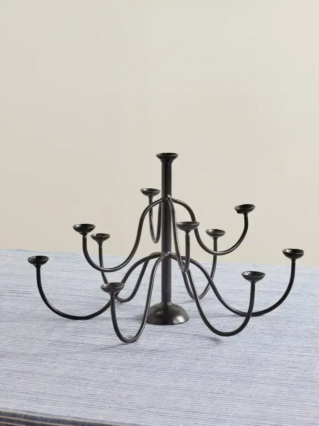 Wrought Iron Egg Chandelier