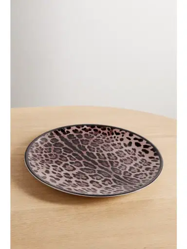 Dolce & Gabbana Leopard-print Porcelain Charger Plate | Thumbnail 1 Dolce & Gabbana Leopard-print Porcelain Charger Plate | Thumbnail 1