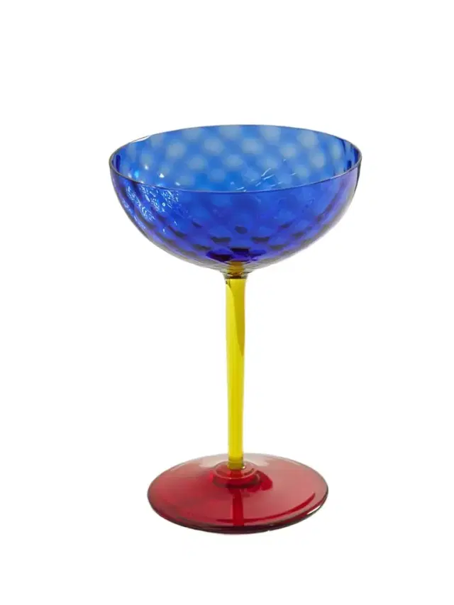 Dolce & Gabbana Color-block Murano Champagne Glass