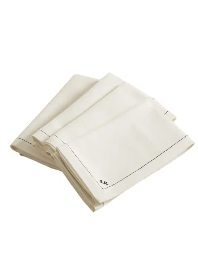 + Sophia Roe Set Of Four Embroidered Cotton And Linen-blend Napkins