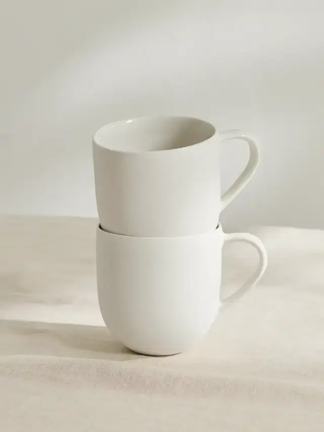 + Net Sustain Round Set Of Two Porcelain Mugs